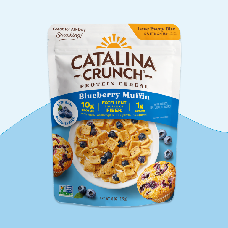 Blueberry Muffin with Blueberries Cereal - Airy Modern Cereal Assortment